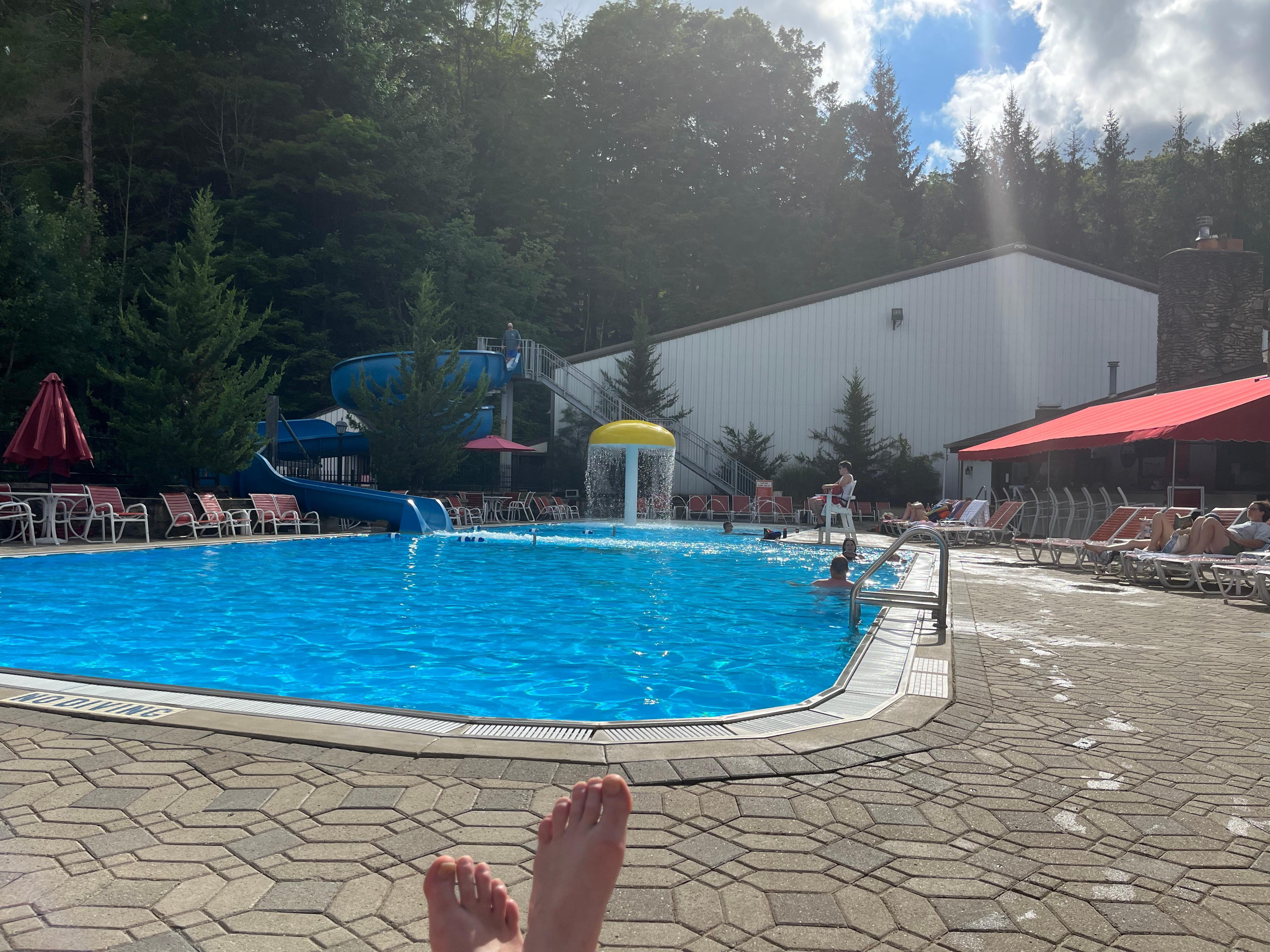 Outdoor pool at Peek'n Peak.