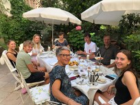 Helt unik gårhave bagved hotellet