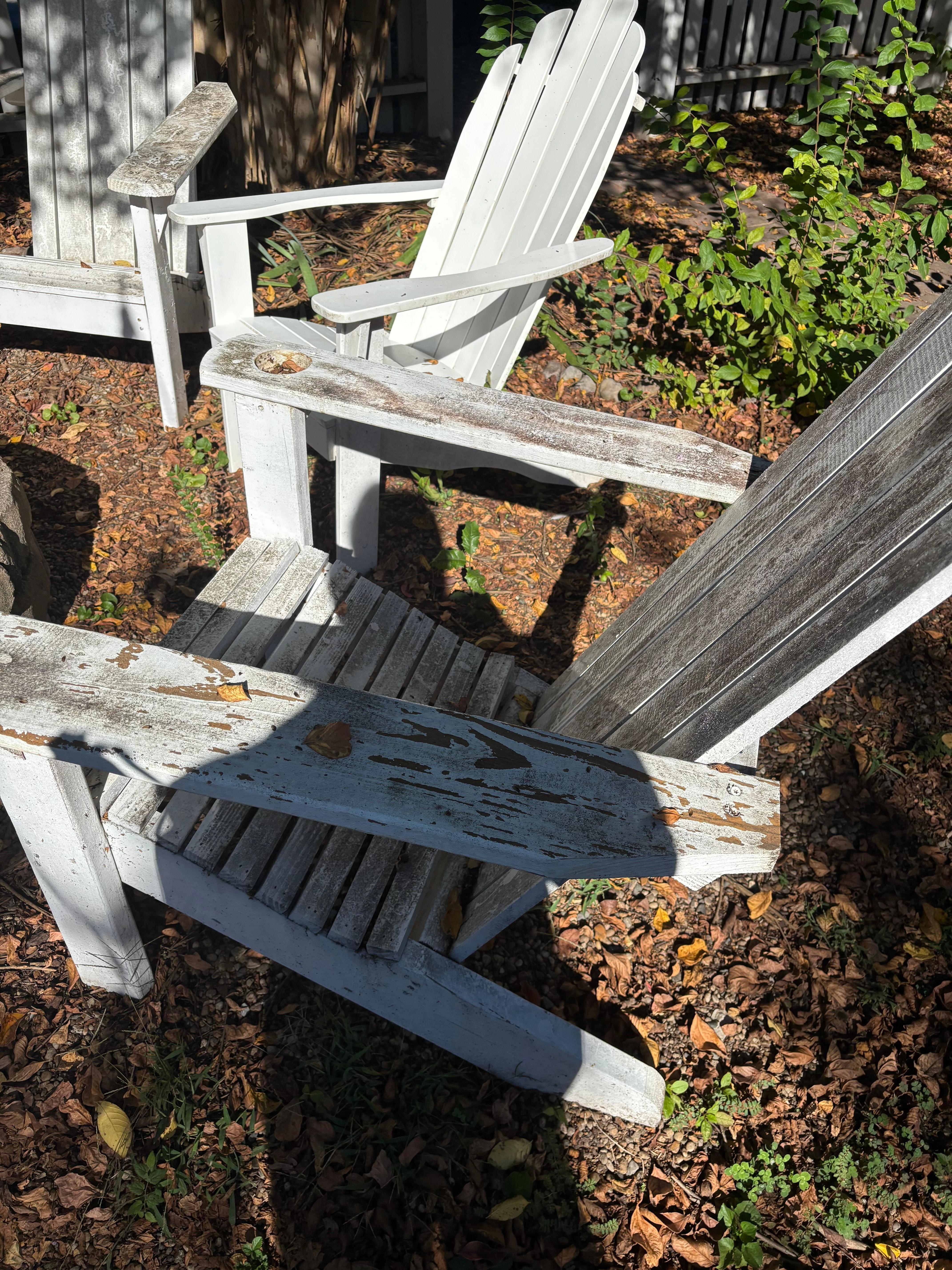 Chairs were not able to be used. 