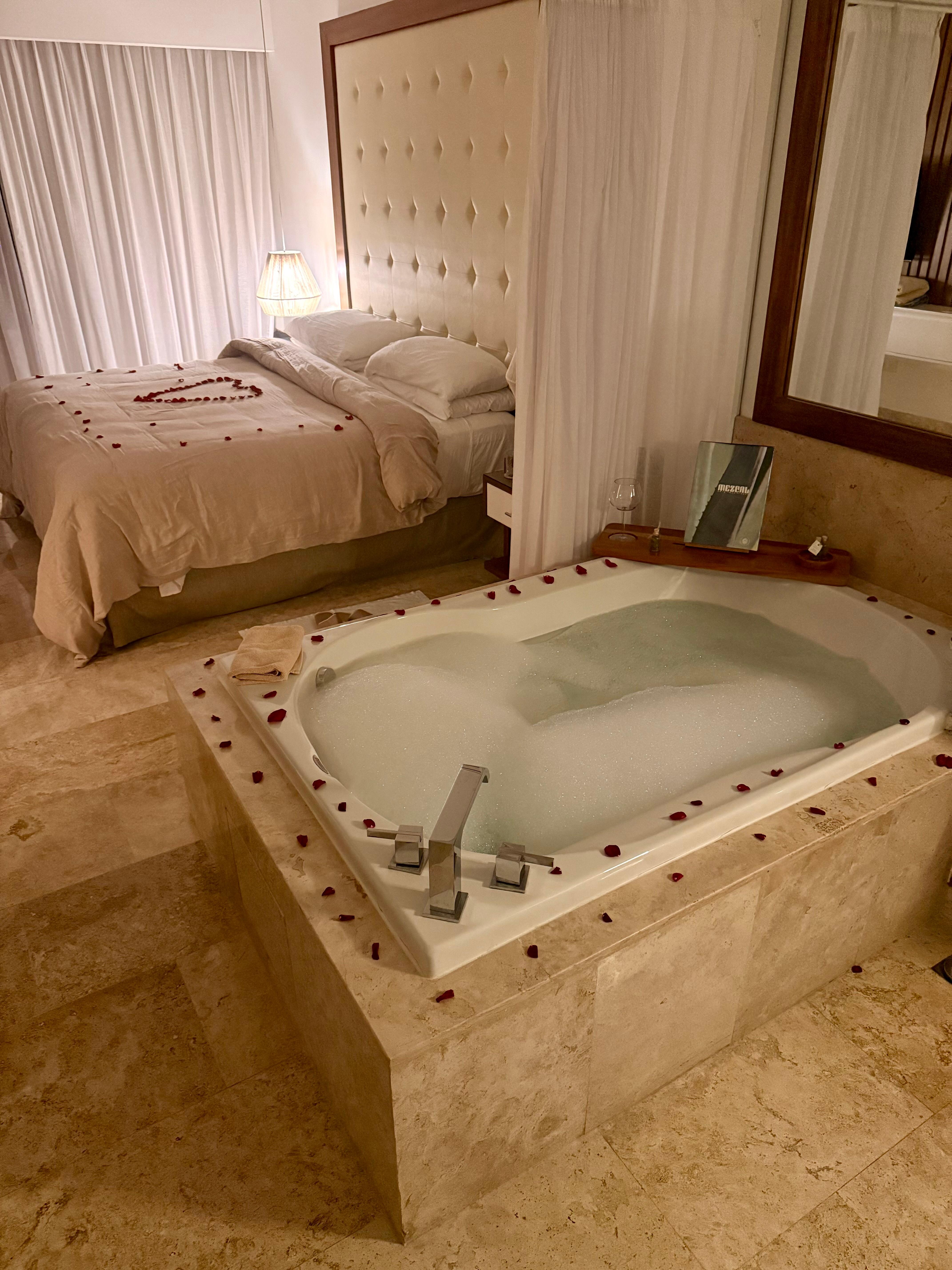 our concierge surprised us with romantic decor