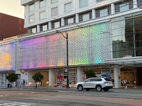 LUMA Hotel front entrance on Channel street
