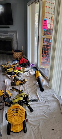 When we checked in. Owner called the workers and they removed it.