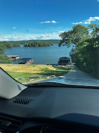 Driveway down to house