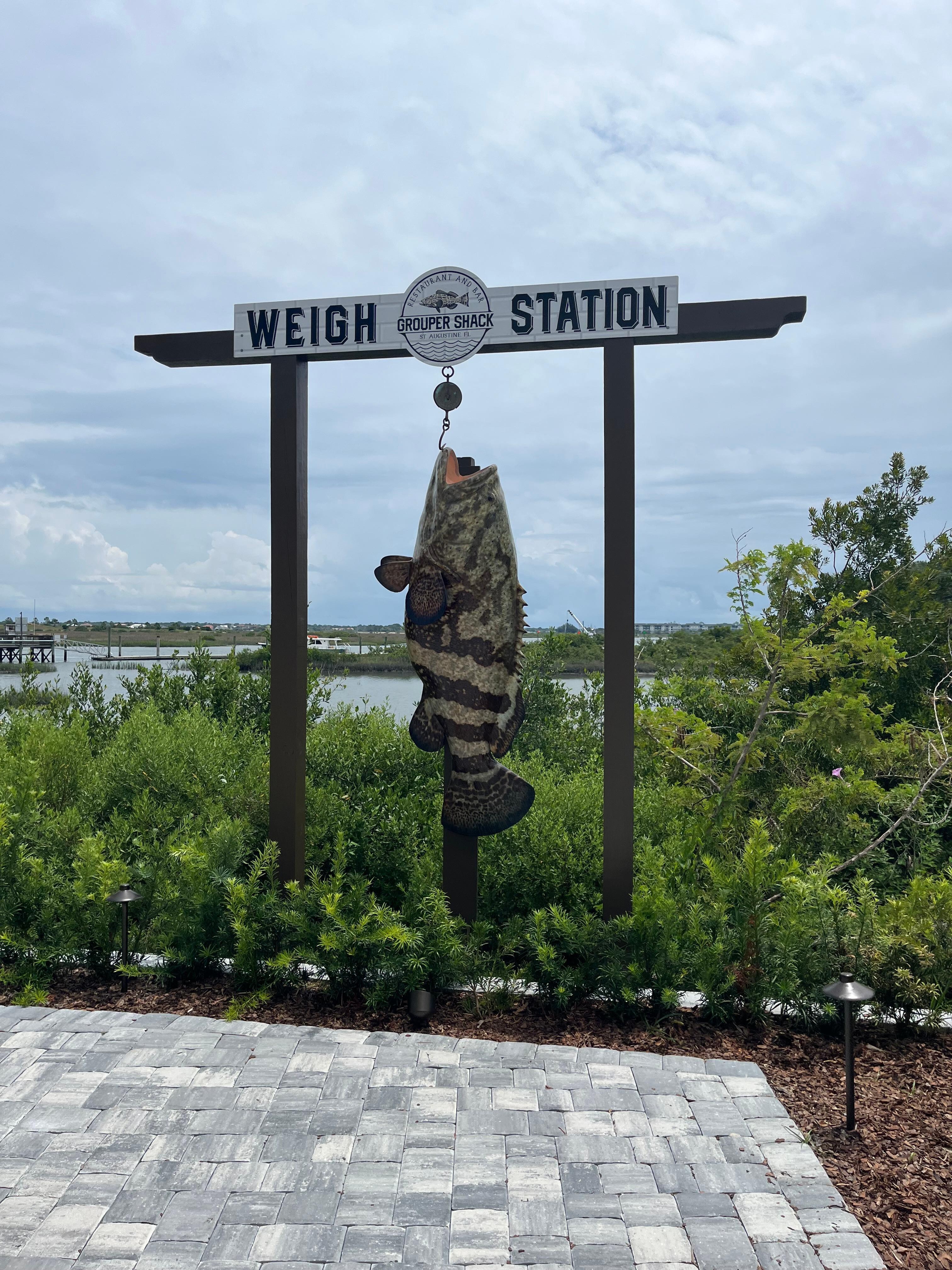 Grouper Shack had a great deck to enjoy the river while enjoying seafood.