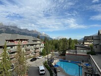 Standing on the balcony