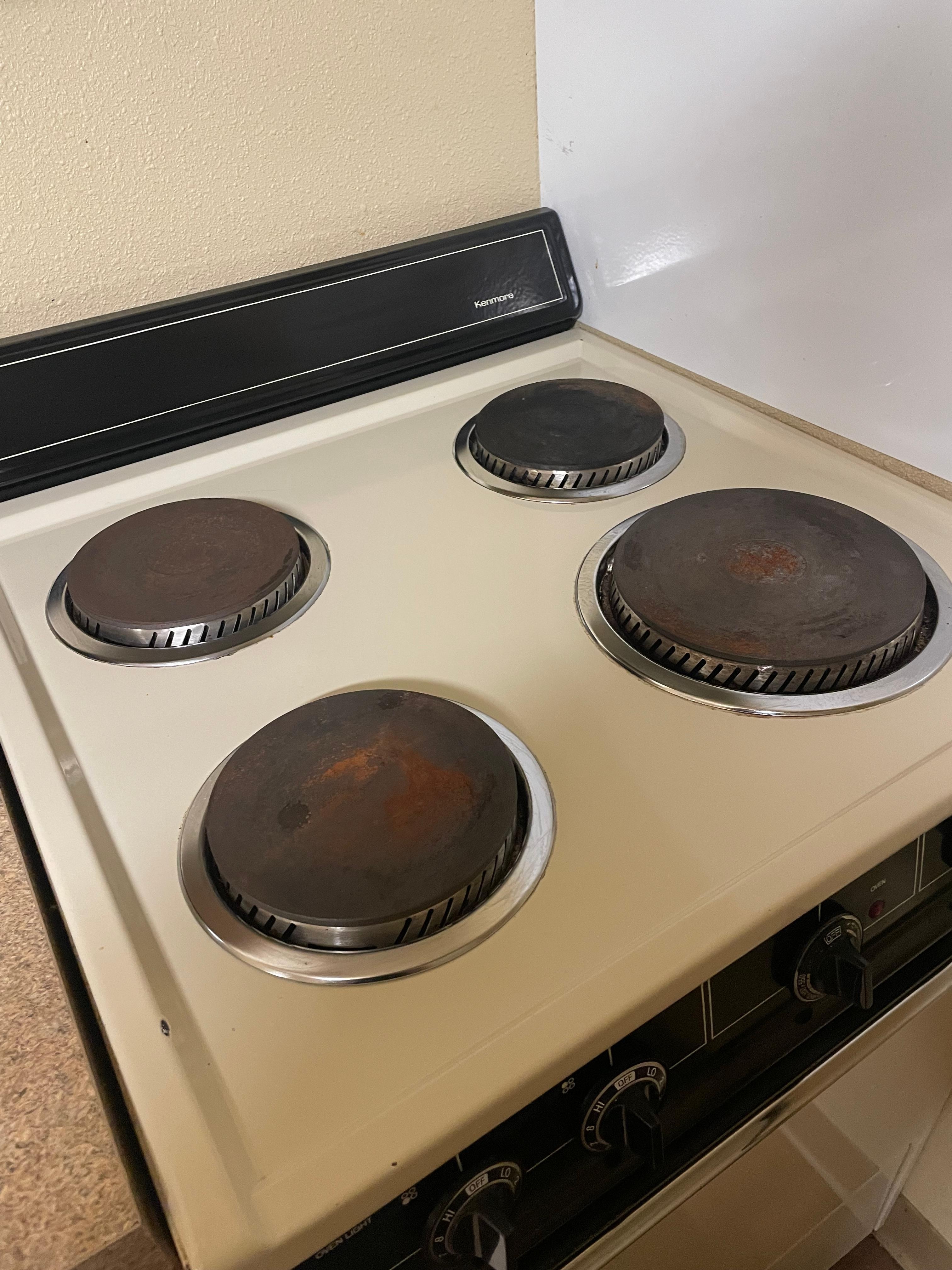 Dirty kitchen/ not even a plastic cup or anything 