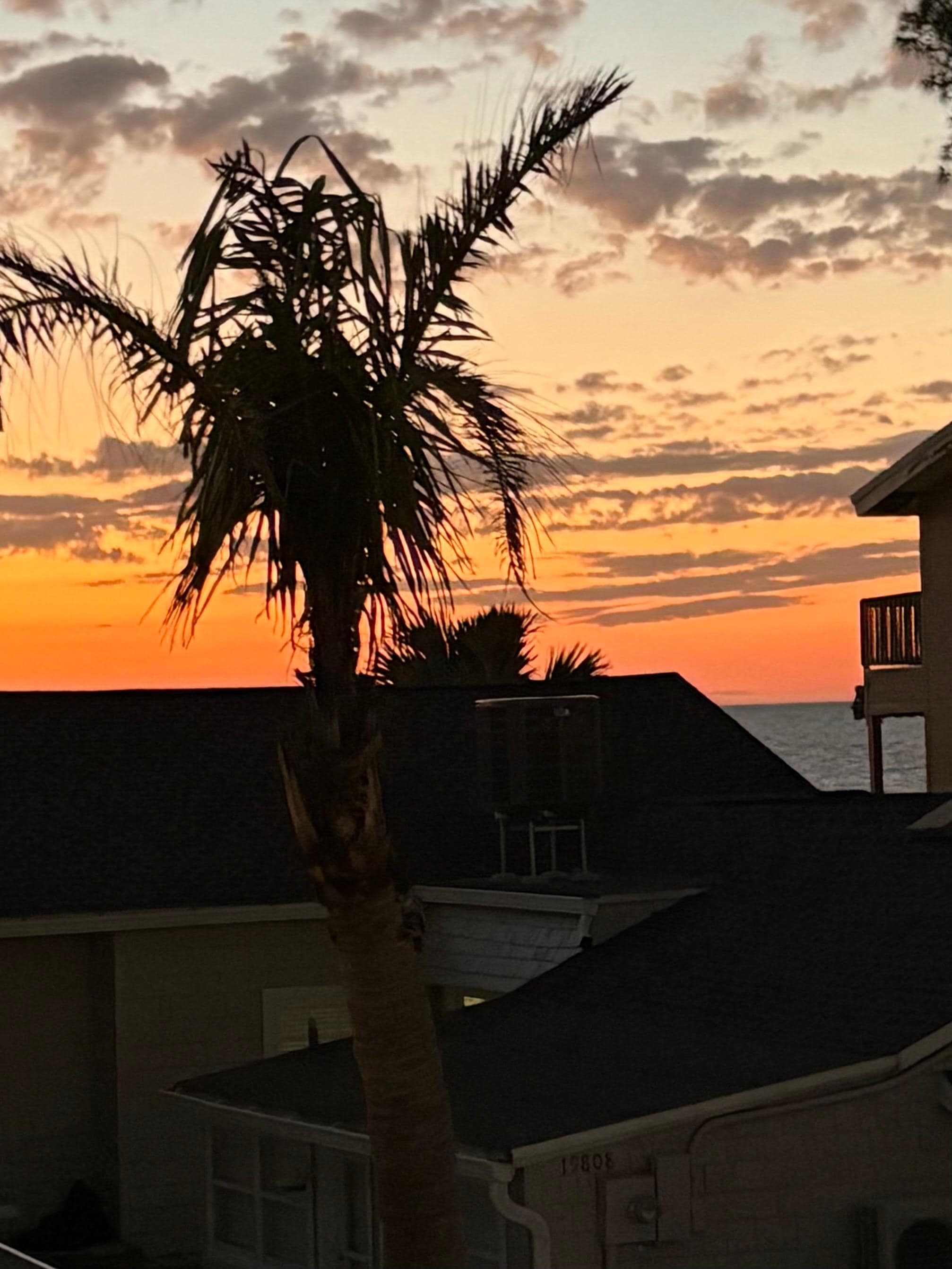 Sunset from our porch.