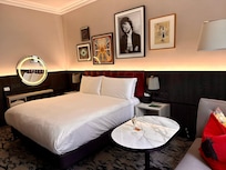 Very comfy room.  Mick is a nice touch ;)