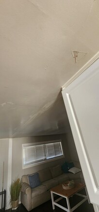Ceiling cracks in living room