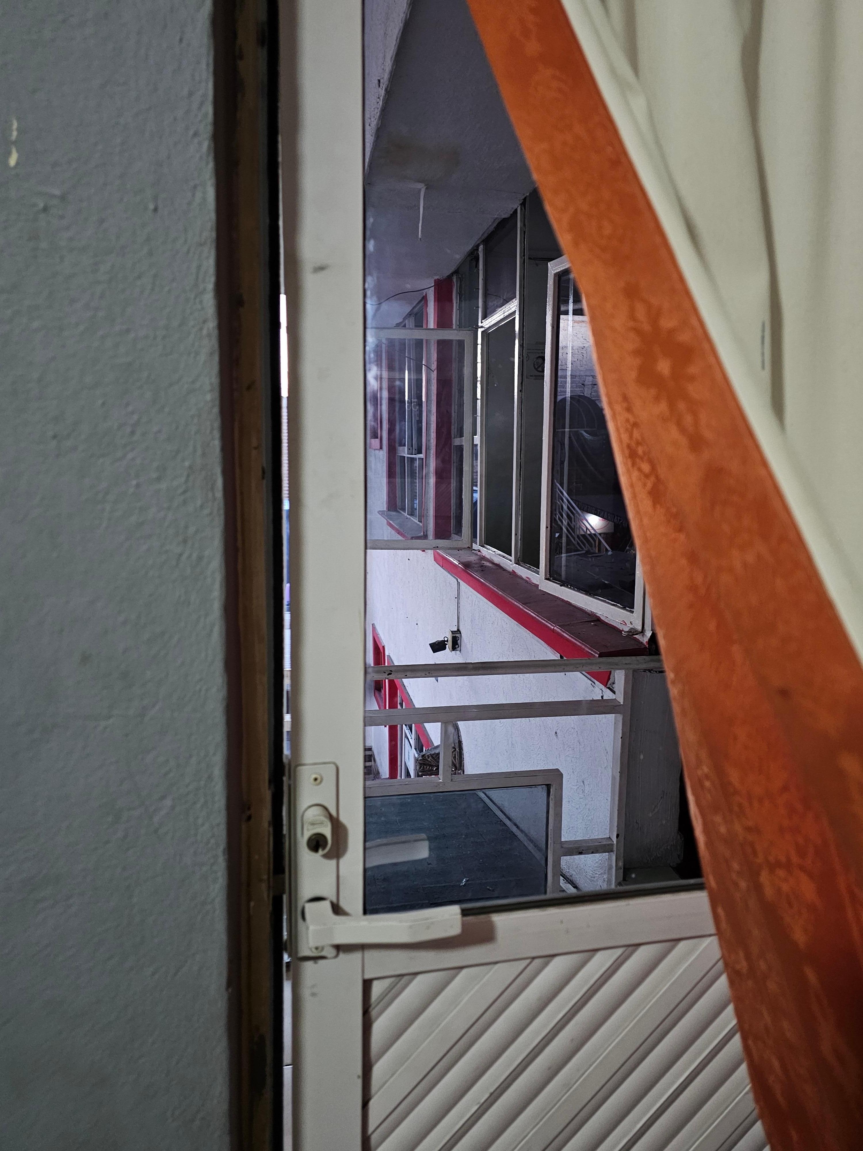 This was the entrance door for the room