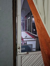 This was the entrance door for the room