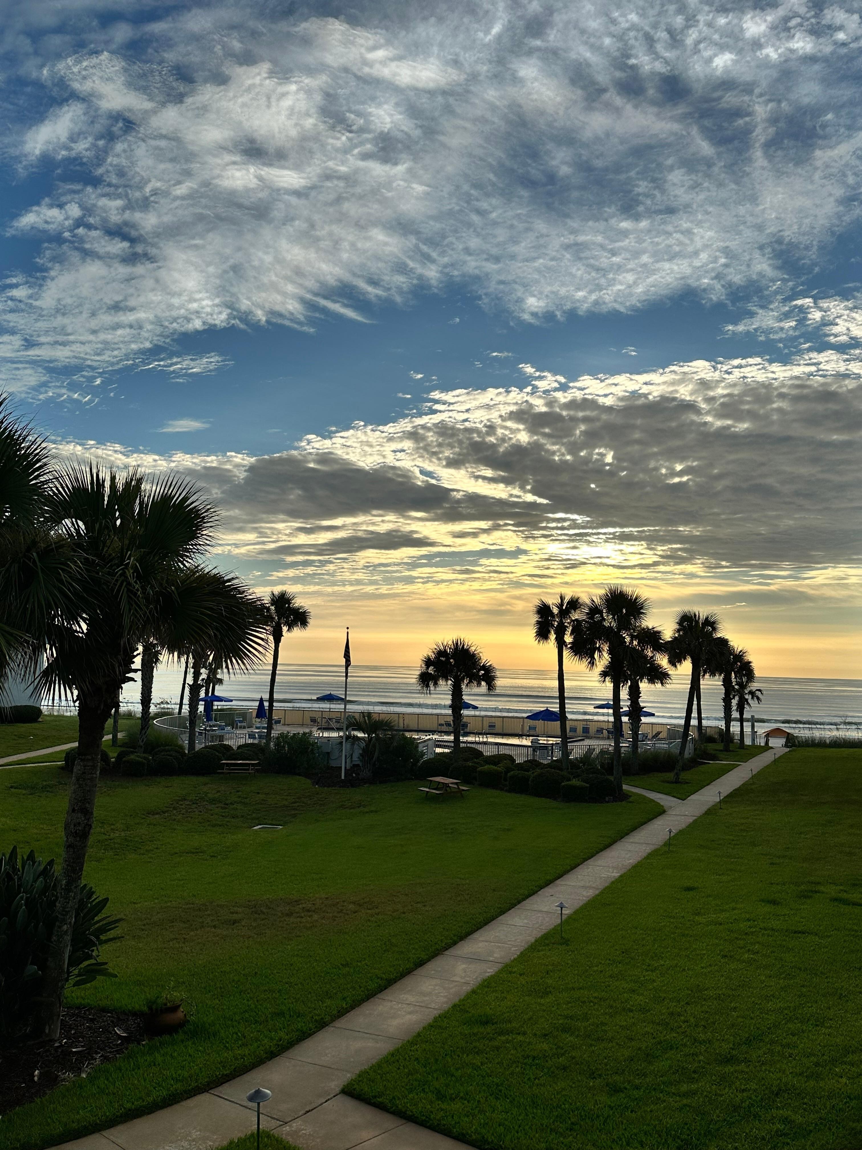 The view from the balcony