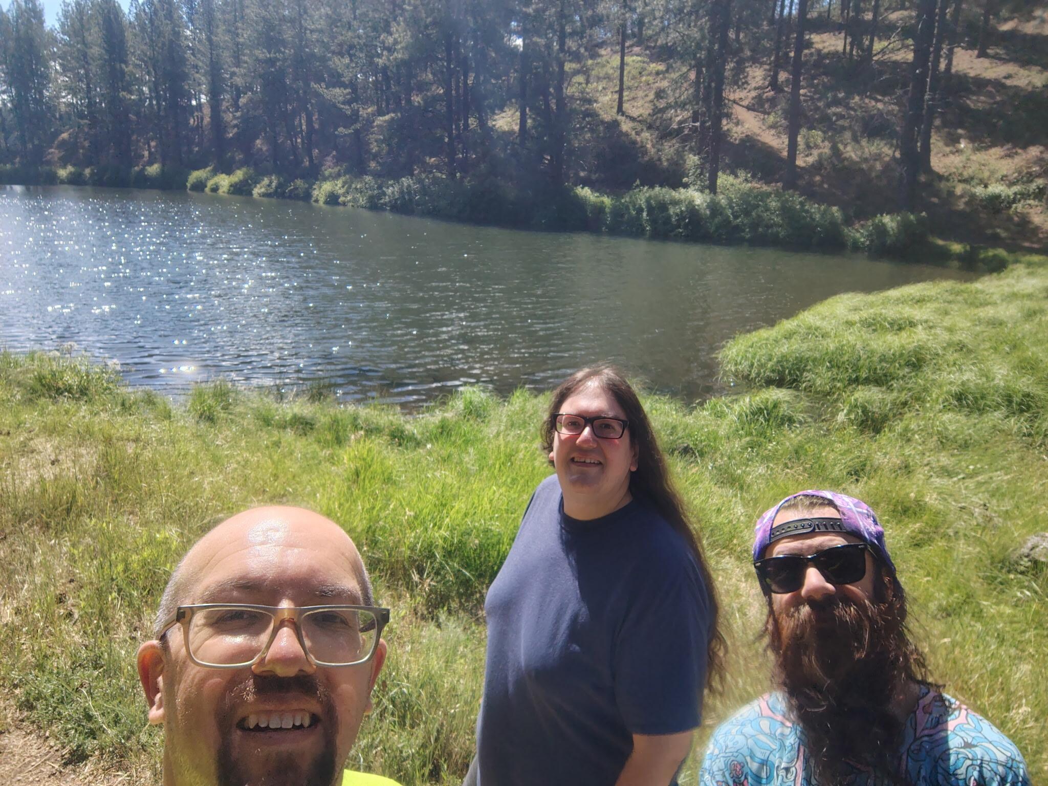 Boys at the pond