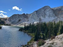 Lake Marie and Medicine Bow Peak.