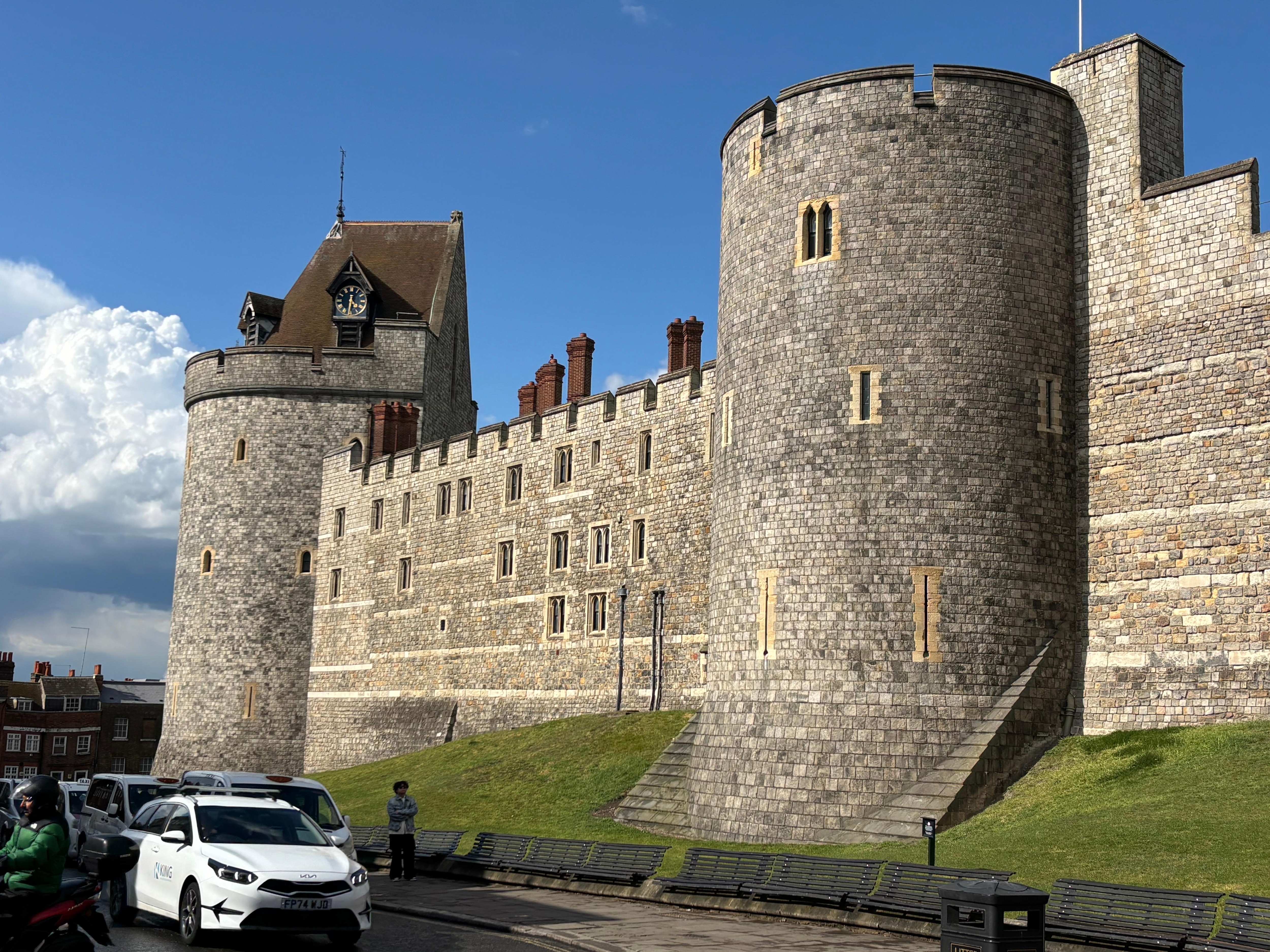 Windsor castle across street from hotel