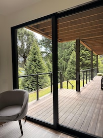 There are decks off of every room in the house