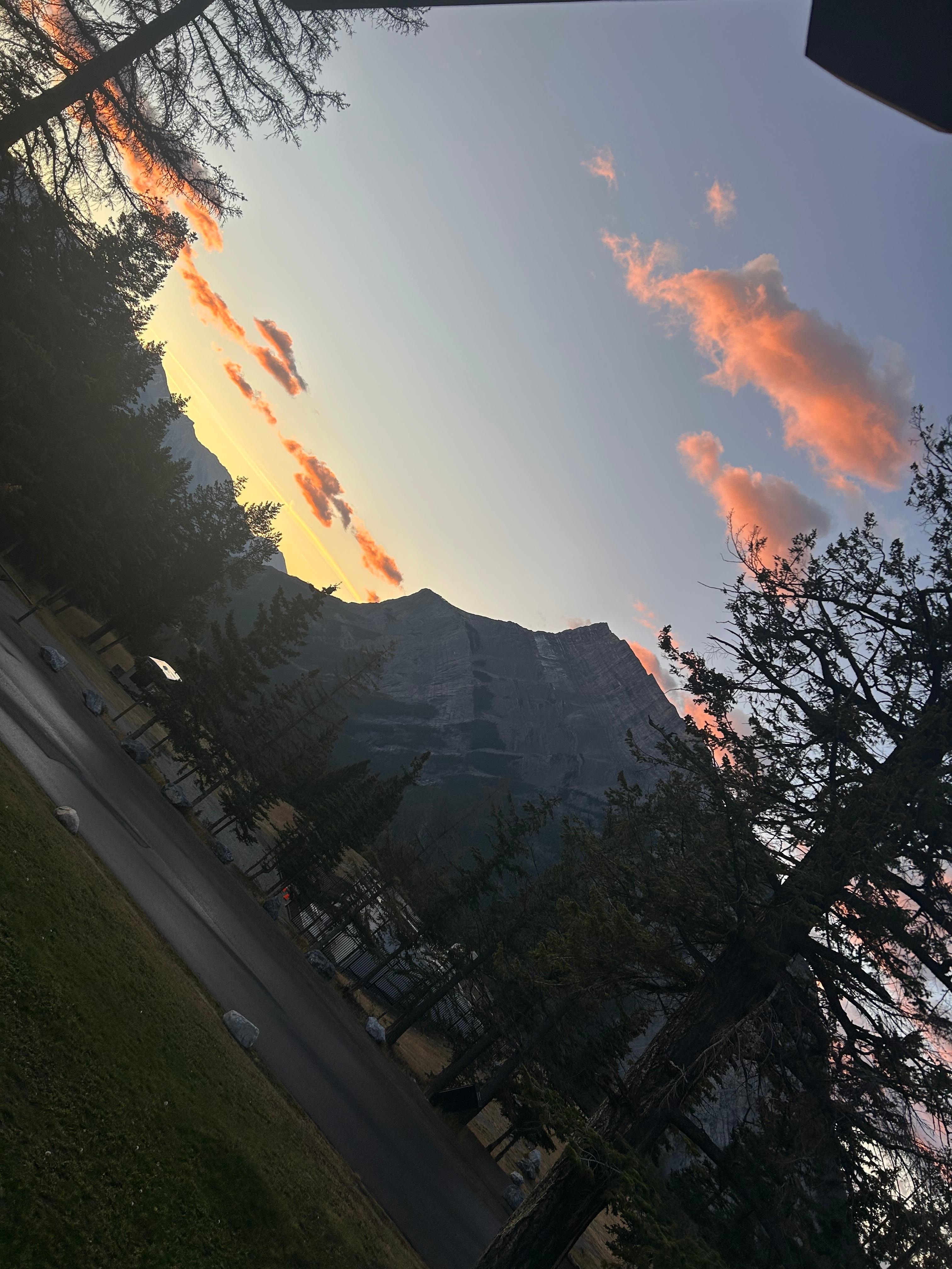 Morning view from our balcony 