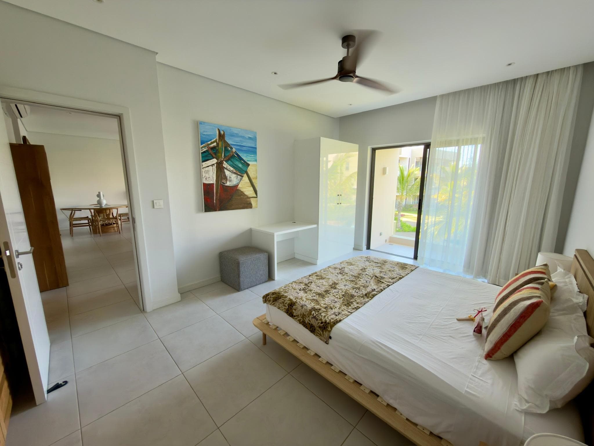 Bedroom with balcony