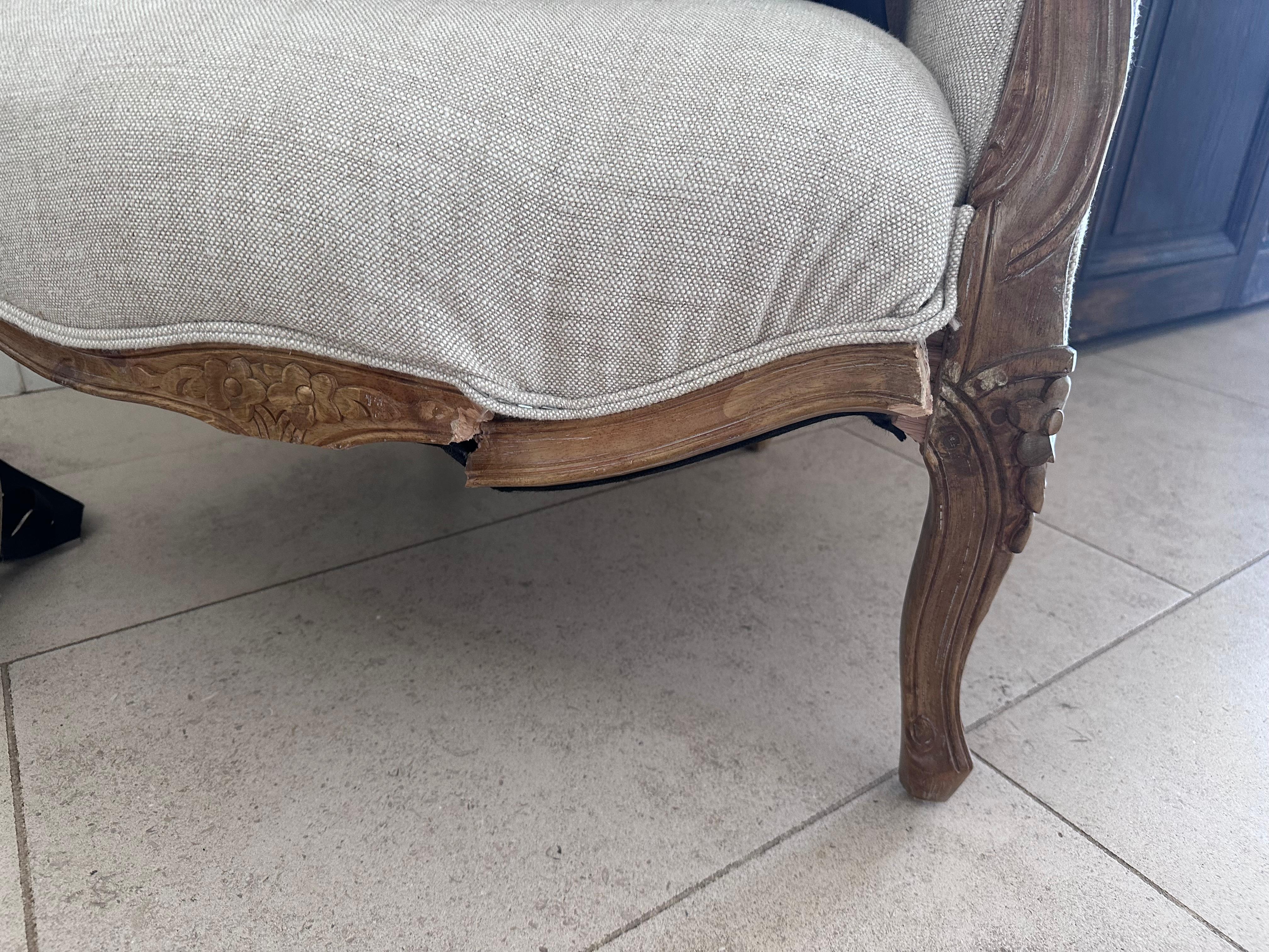 Broken chair indoors