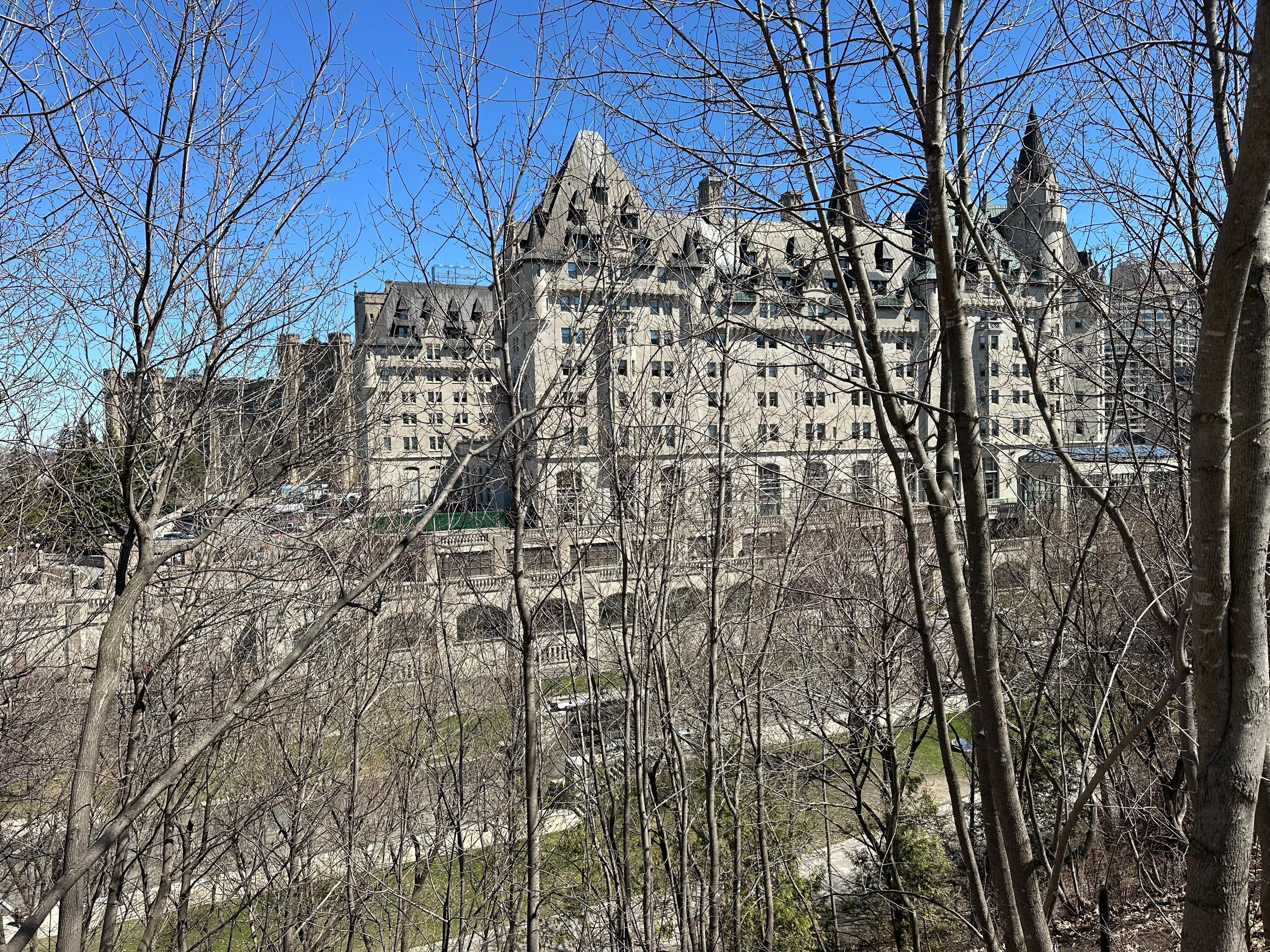 Hotel view from the other side of the river 