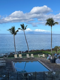 View of pool from lanai