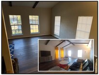 The listing showed curtains in the living room. There were none. Exposed to the street day and night.