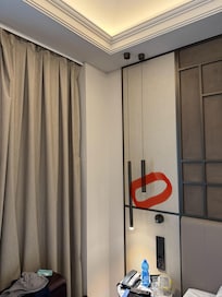 Broken bedside ceiling lamp