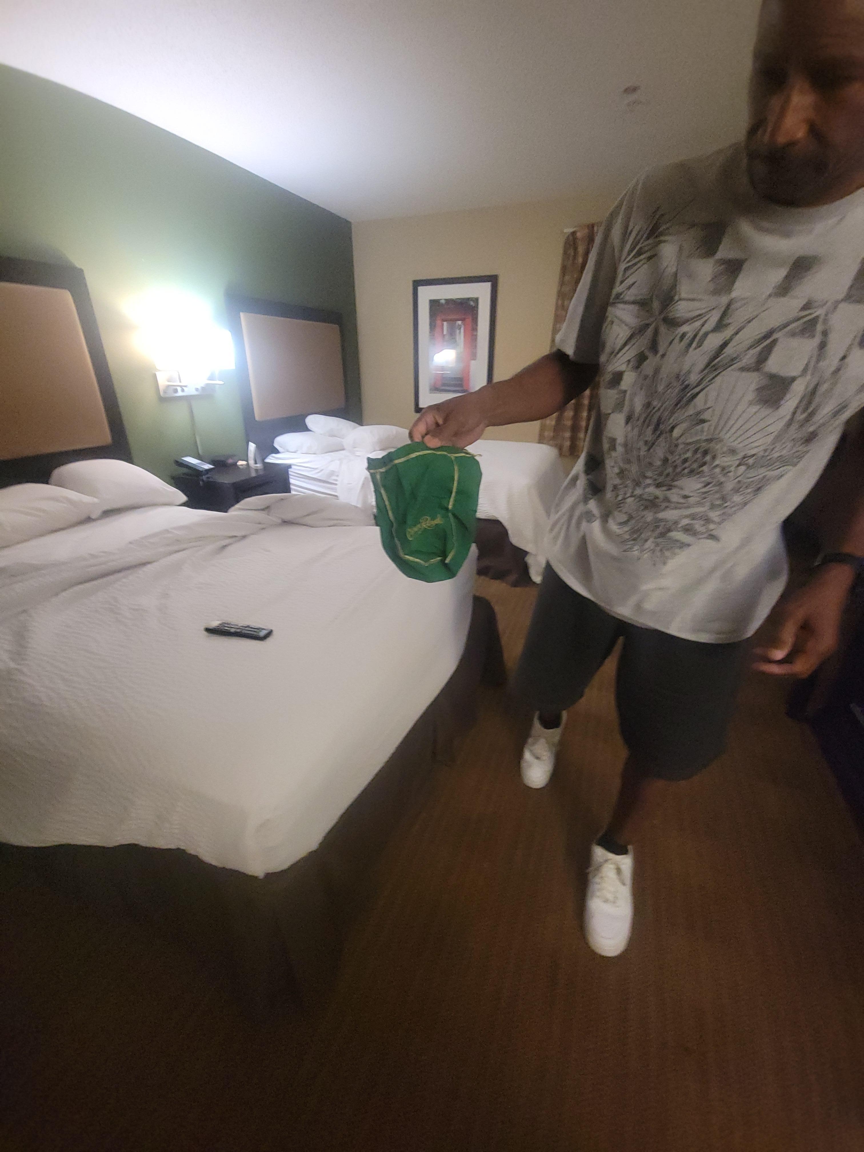 CROWN ROYAL BAG IN THE BED