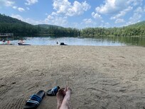 Tripp Pond swimming