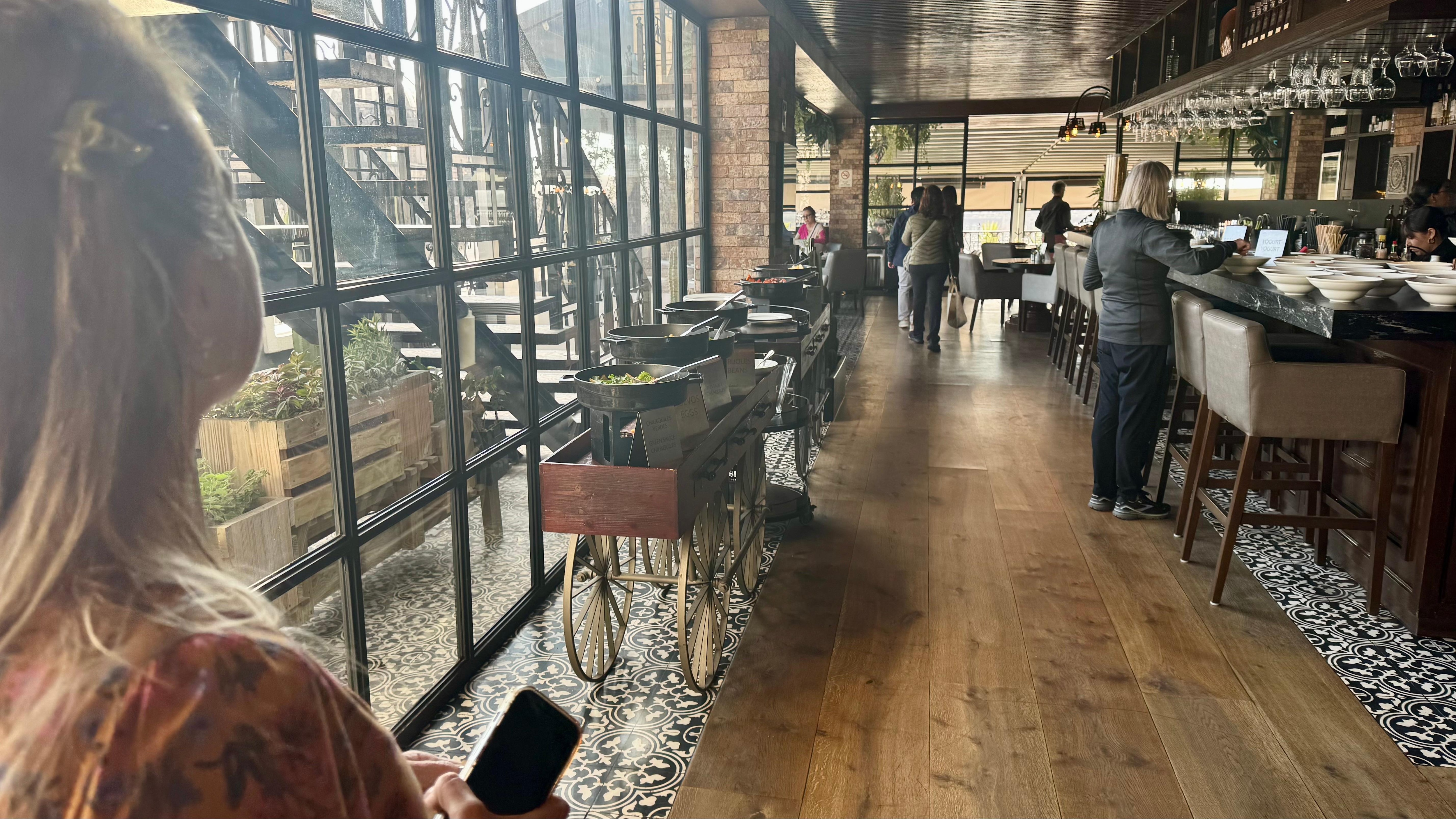 Hotel rooftop restaurant 