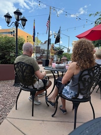 Live entertainment on the patio