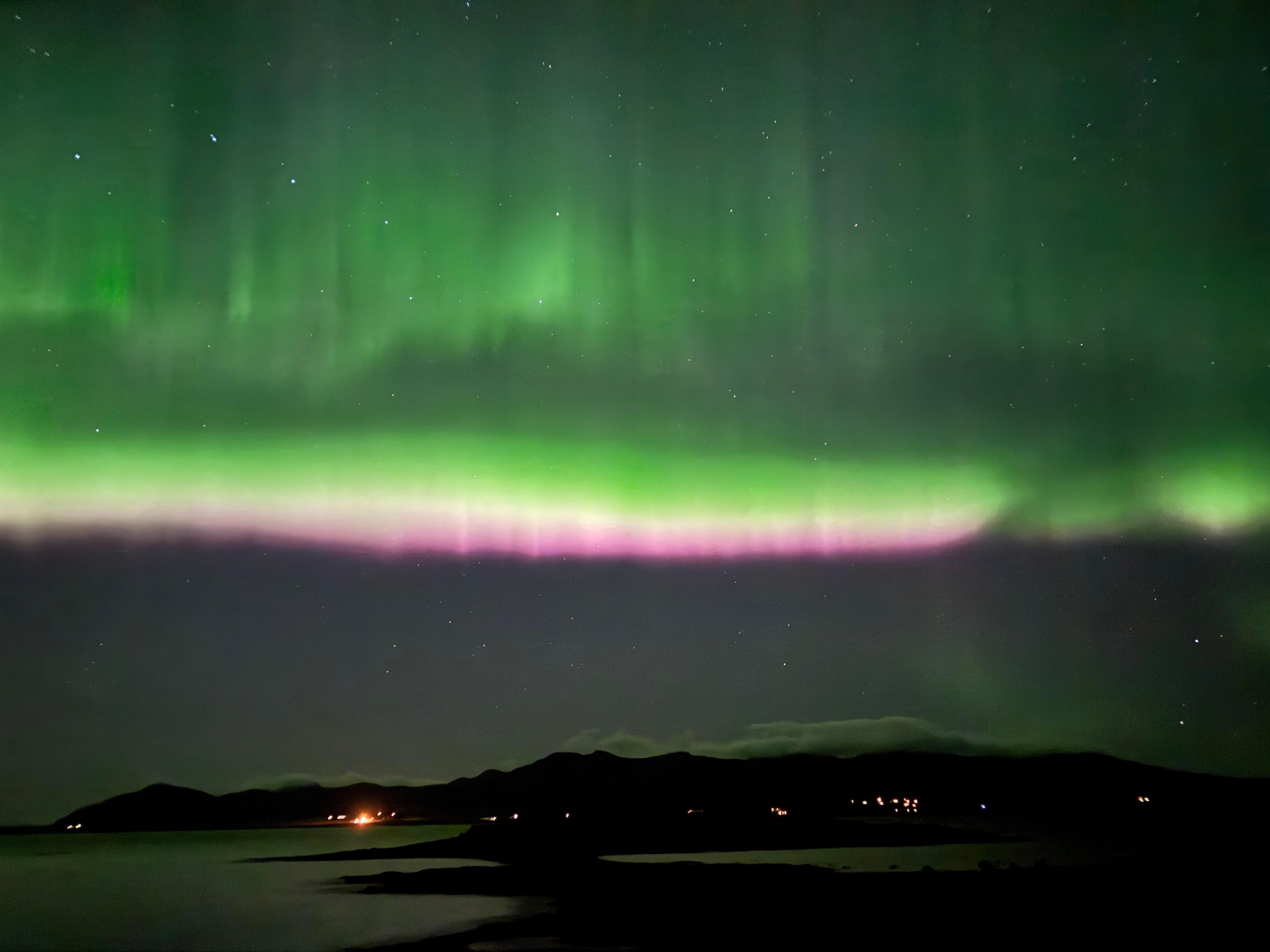 Northern Lights from beach