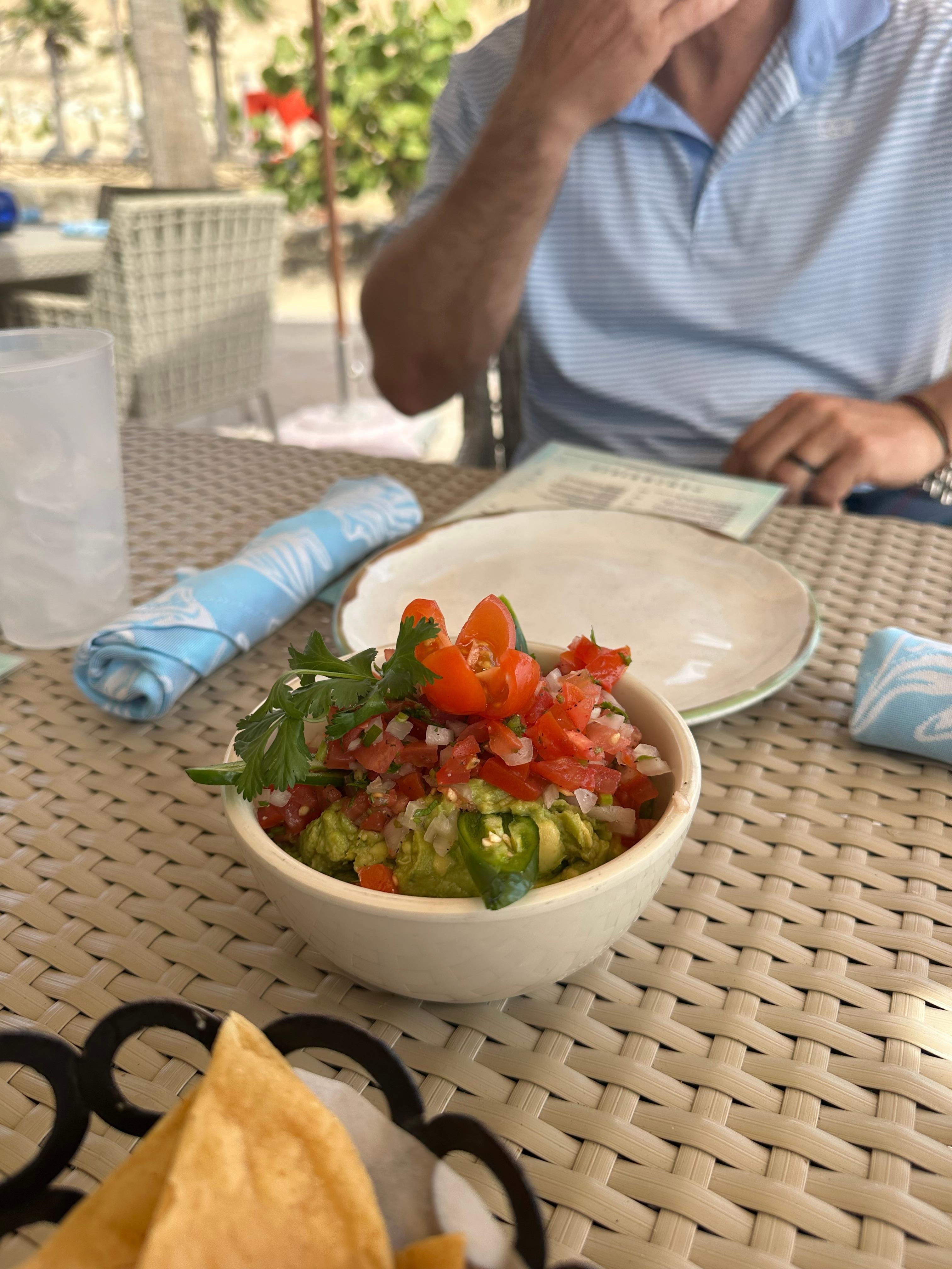 Poolside lunch