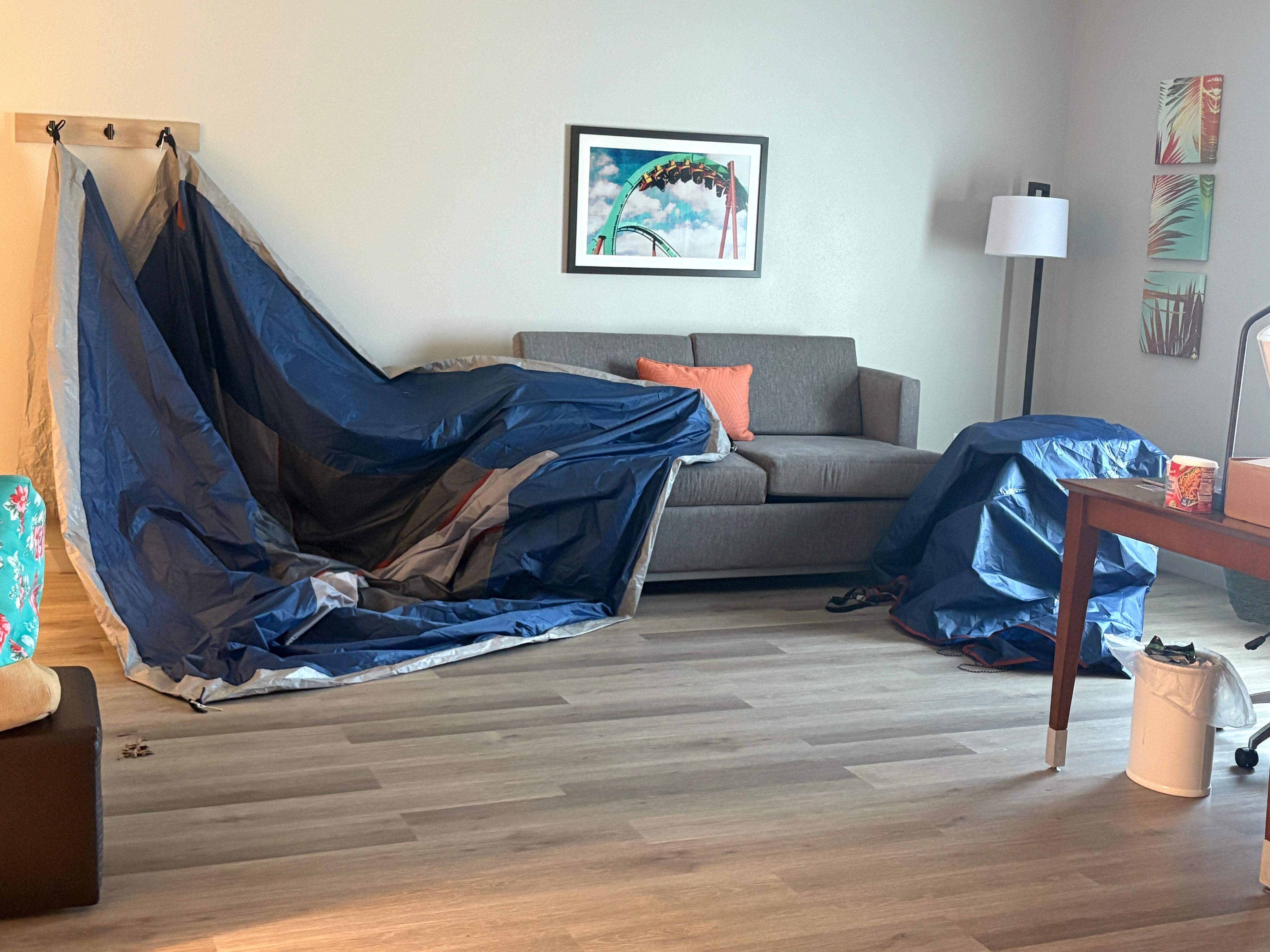 Big enough room to dry out my camping tent!