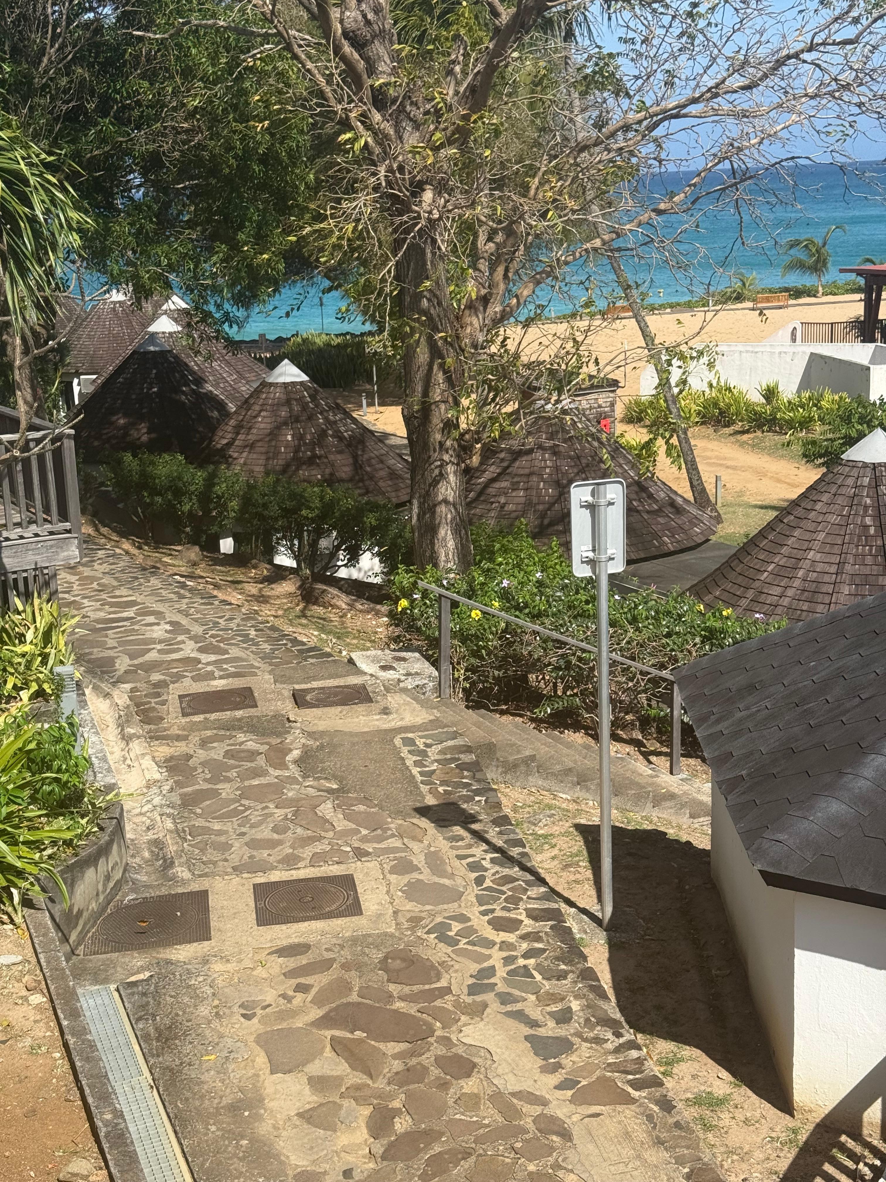 Uneven flagstone pathways