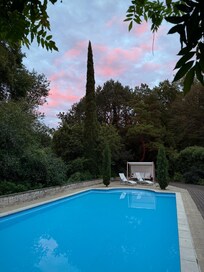 Lovely large pool by day