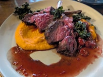 Elk tomahawks cooked to perfection