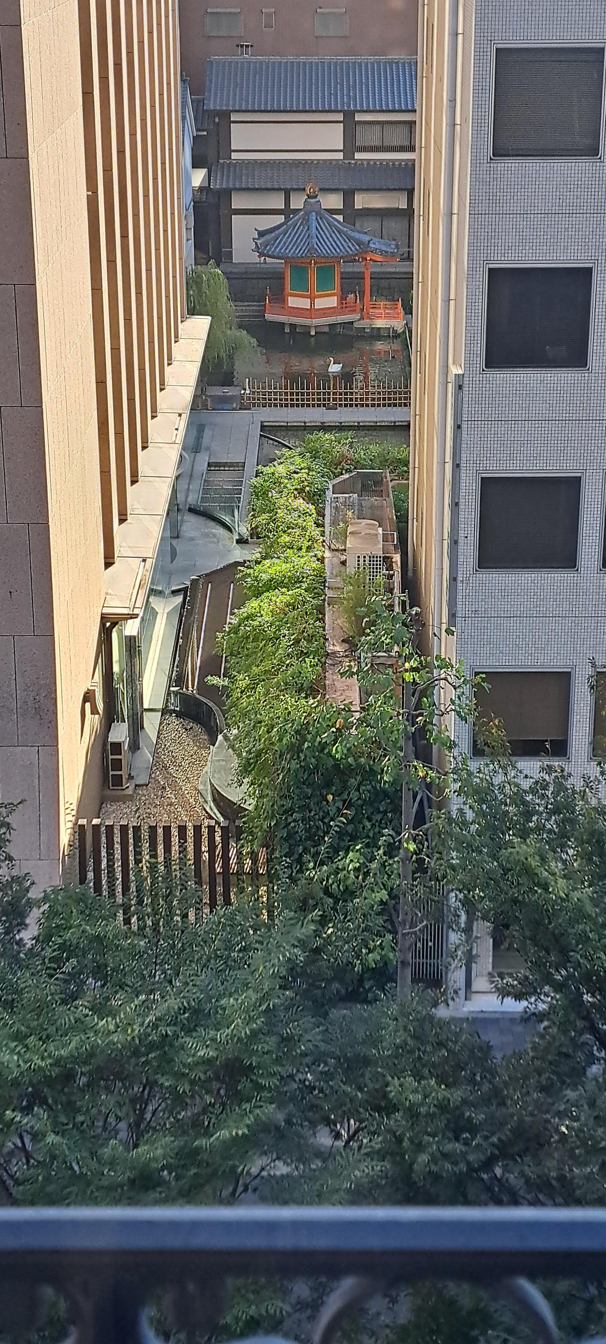 Partial view of a Shrine Across the Street.