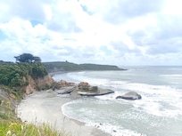 Local beach a 5 min walk from the accommodation