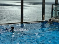 Swimming pool on the 12th floor of the Annex building.