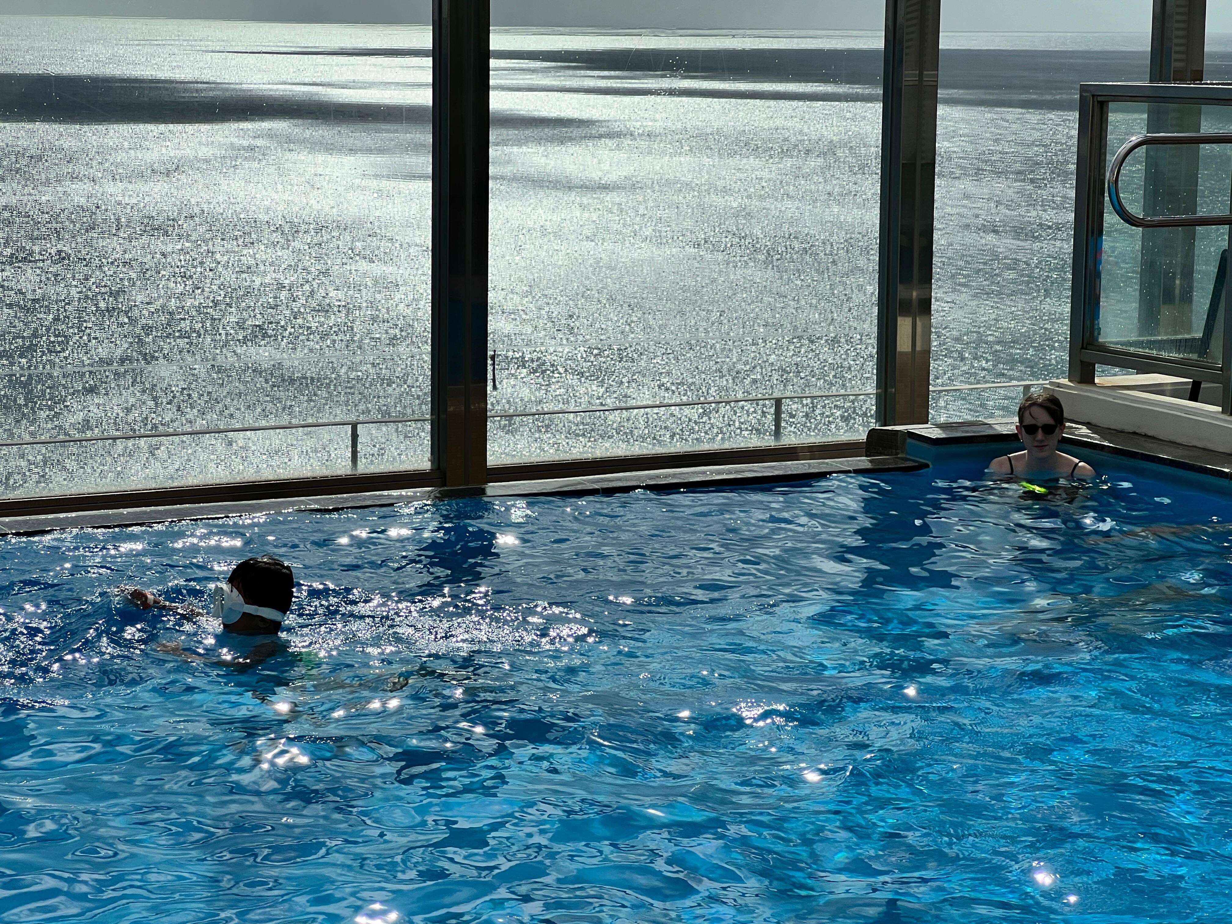 Swimming pool on the 12th floor of the Annex building. 