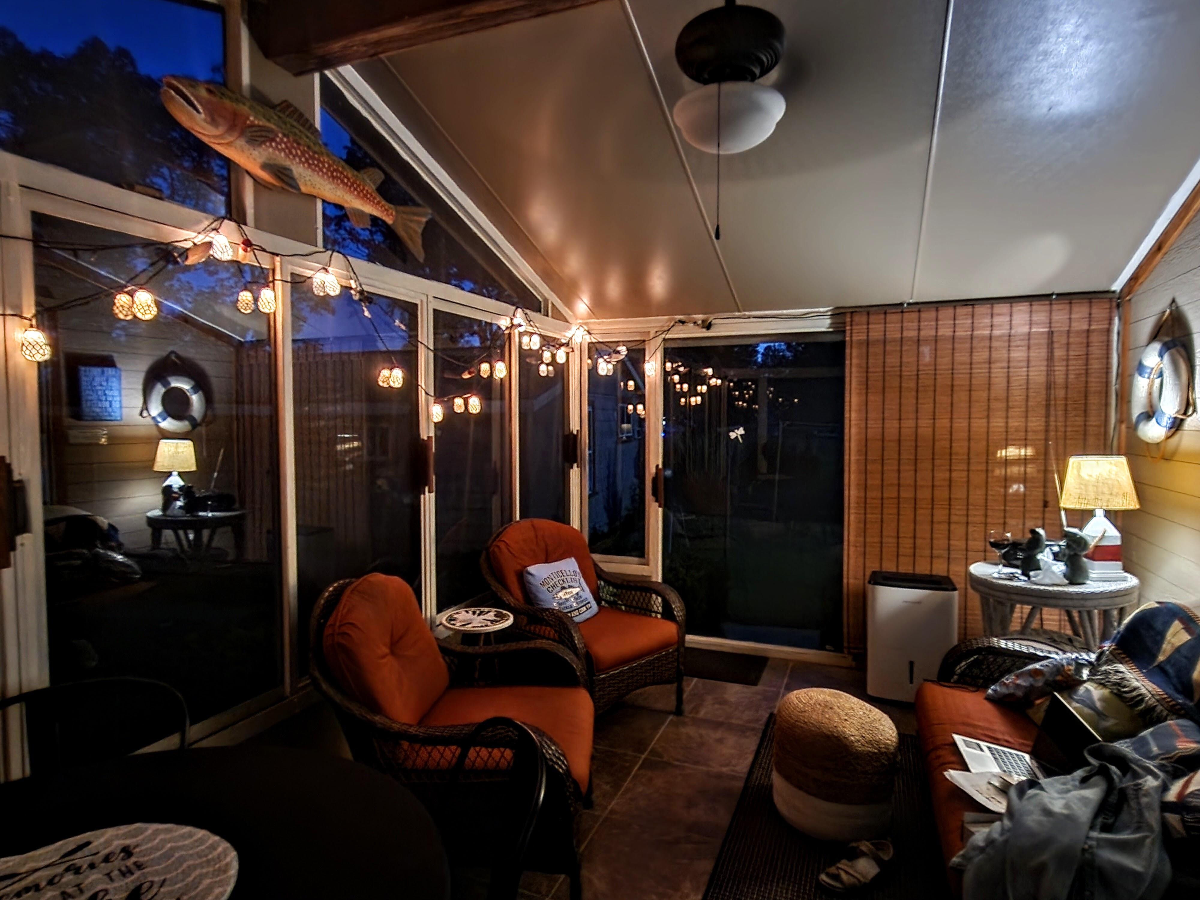 The three seasons porch was my favorite  place during my stay. So comfortable!