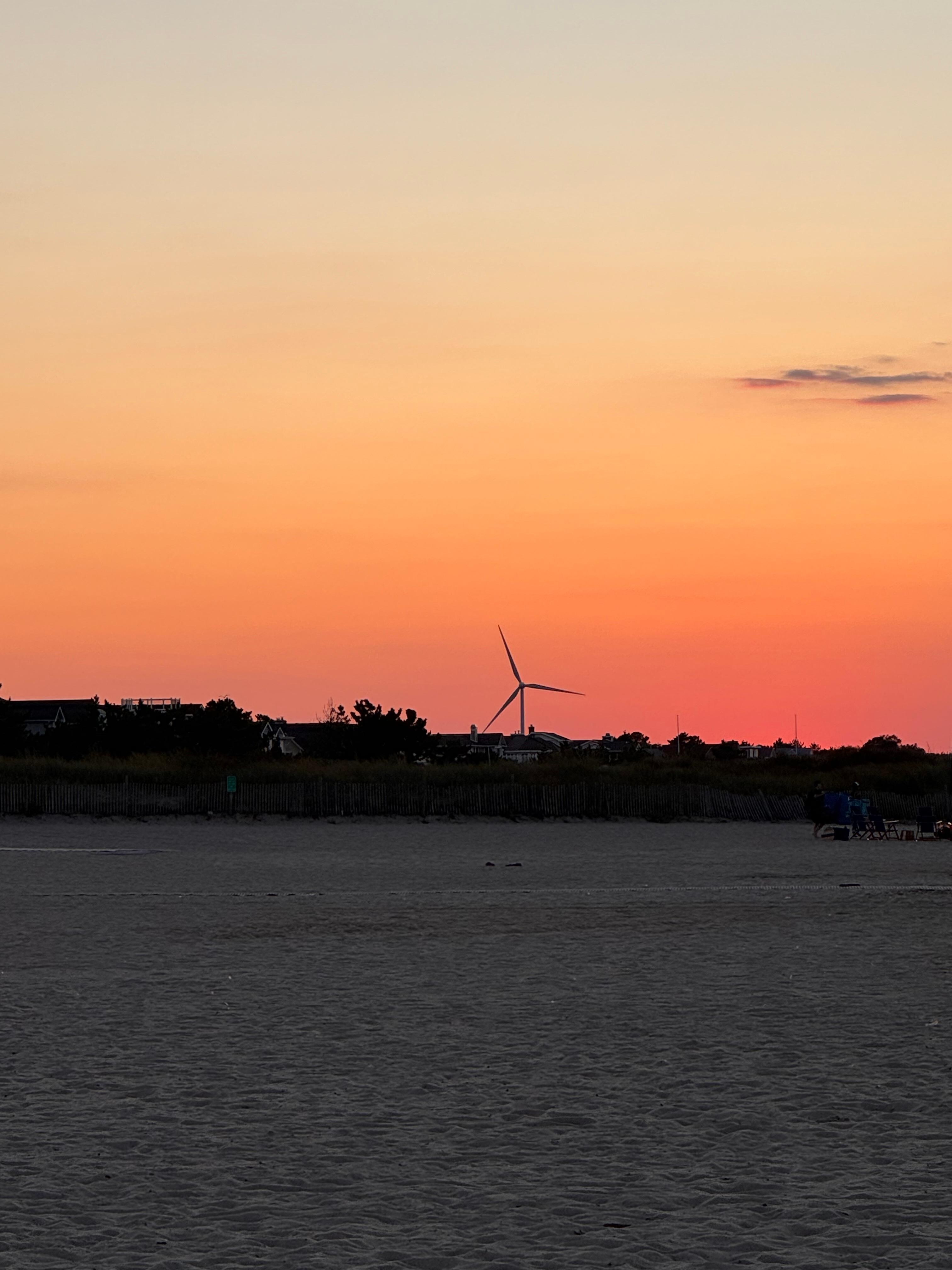 Sunset from the beach. 