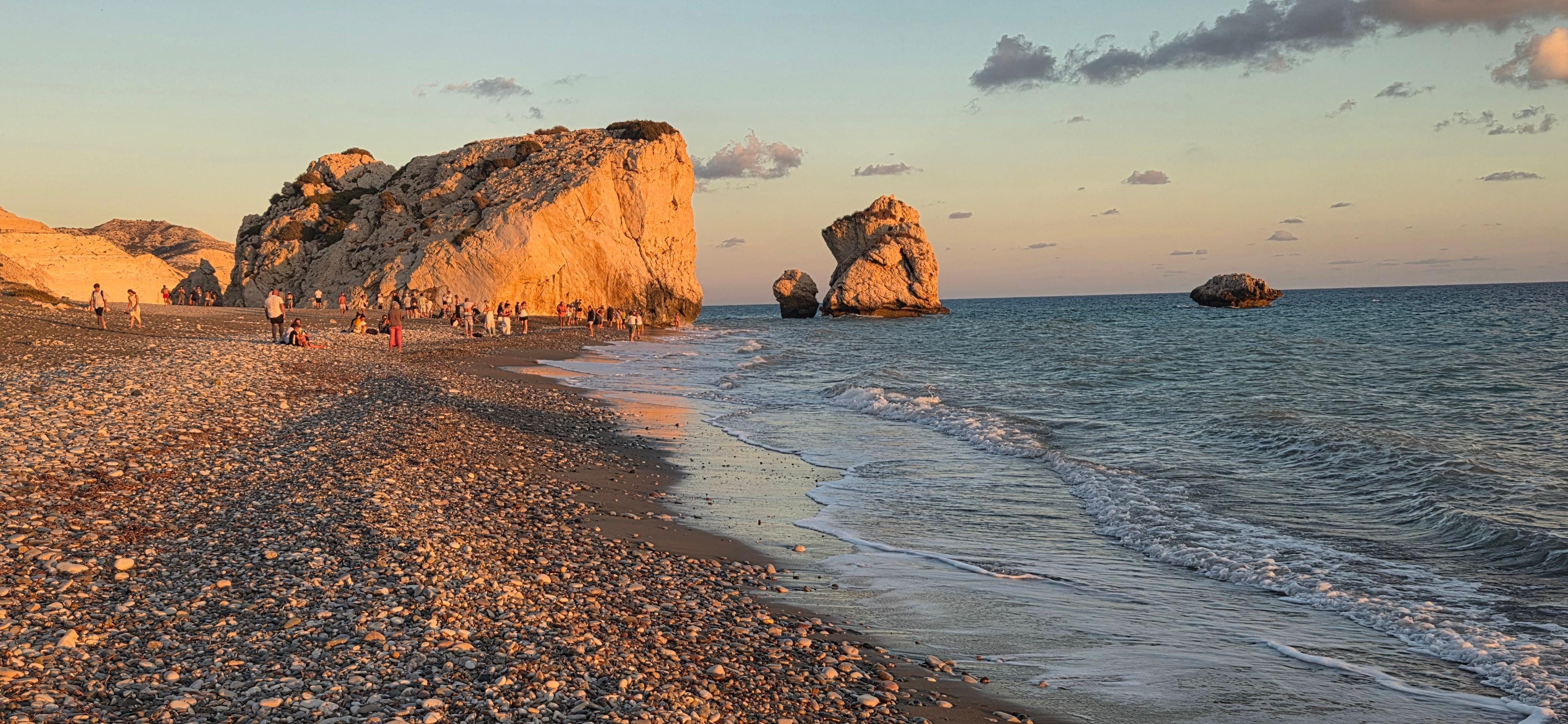 Sunset at Aphrodite's Rock...only about 15 mins drive away