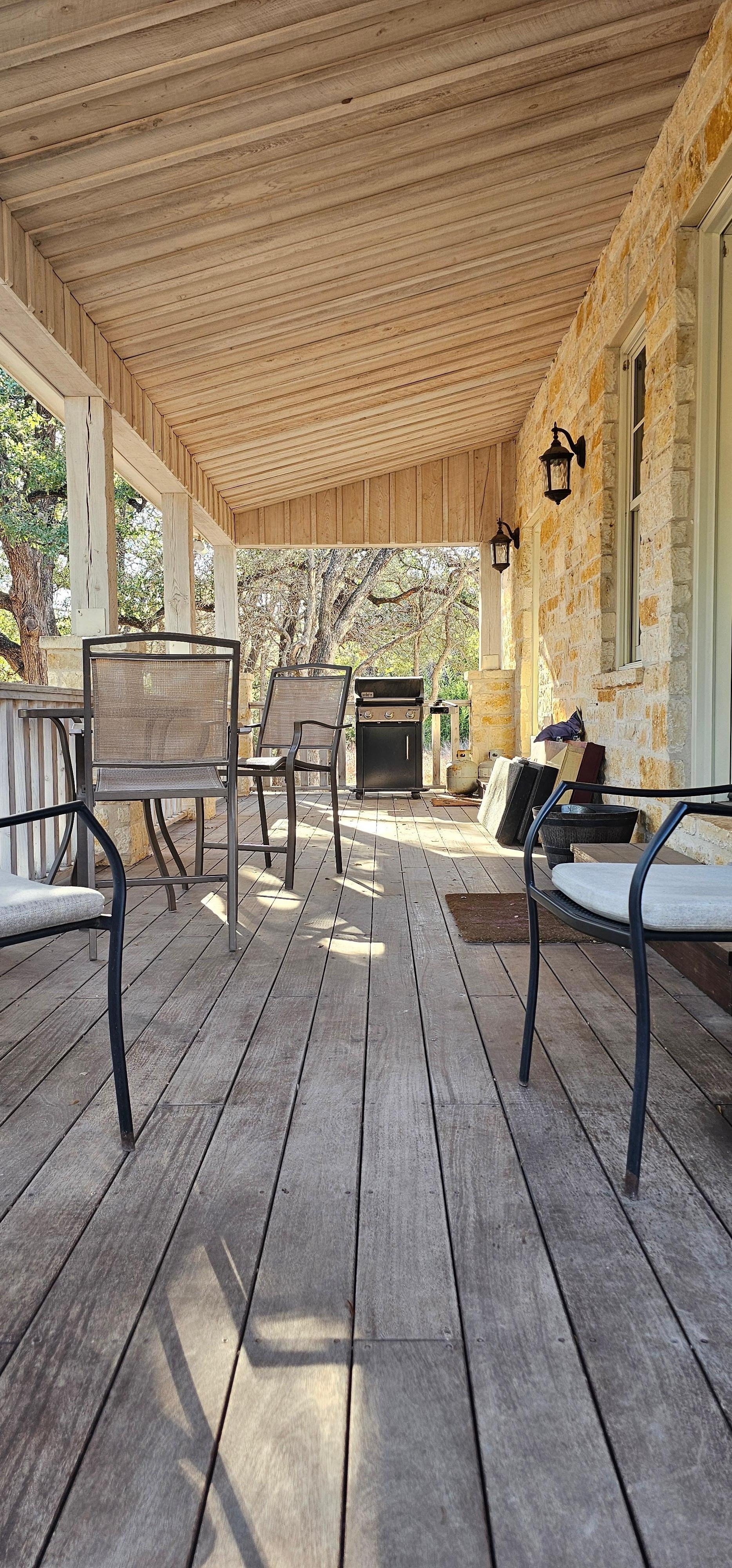 Nice long porch for shade