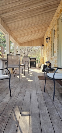 Nice long porch for shade
