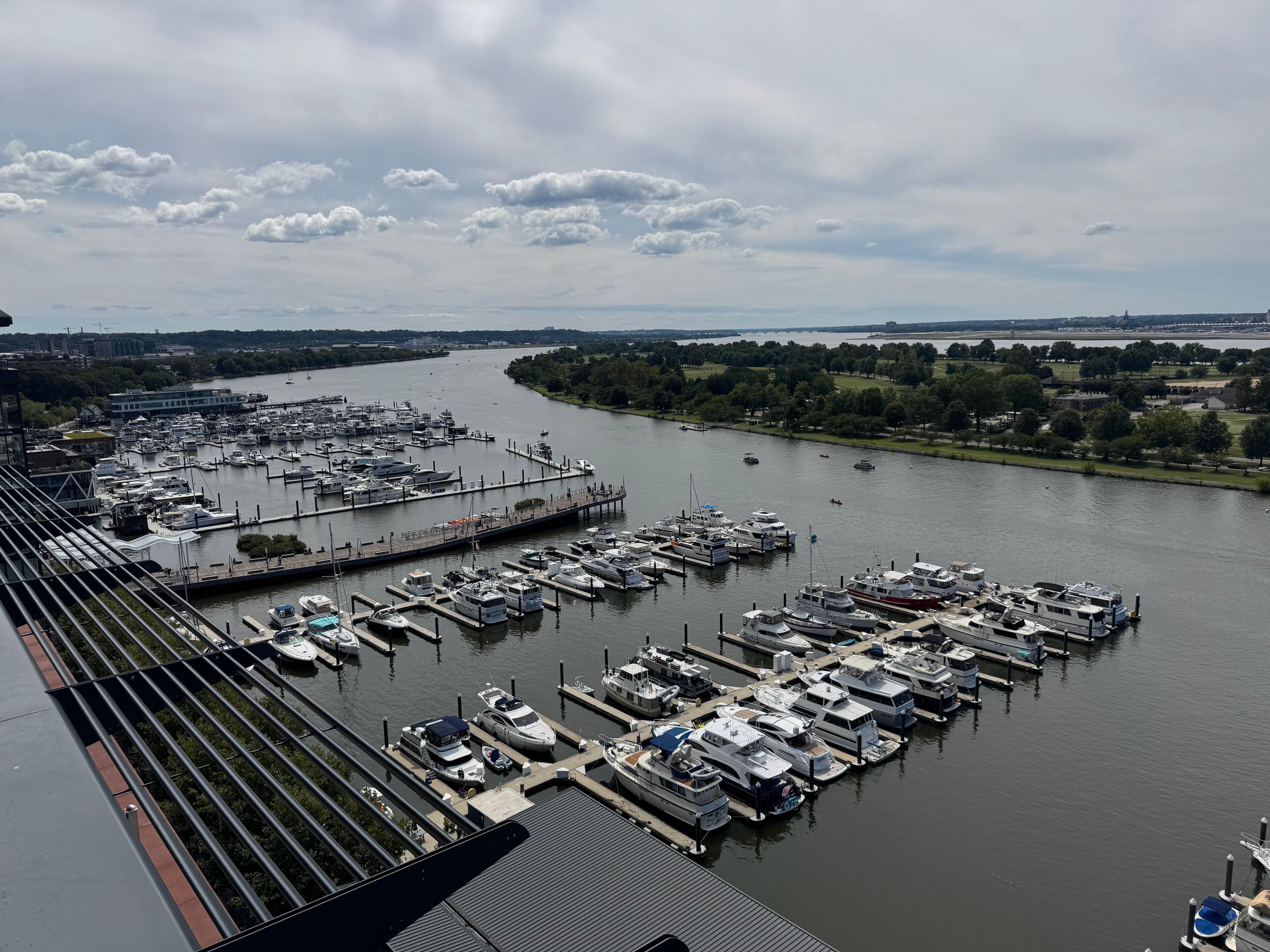 From the pool deck again along the Potomac.  