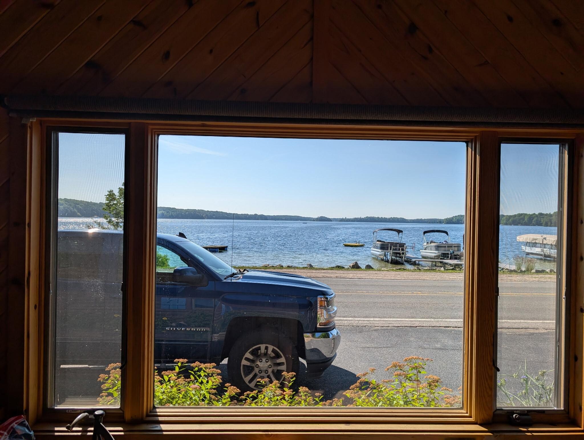 The view out the front window