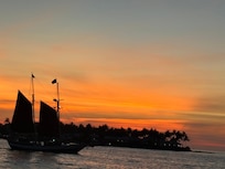 Lovely sunset view at Sunset Point and Boardwalk