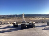 February morning view from rear patio